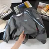 Novos Conjuntos Bordados para Meninos e Meninas, Moletom e Calça Infantis Estilosos, Conjunto Esportivo Duas Peças para Crianças Maiores para Primavera e Outono
