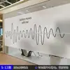 Pegatinas de Vidrio Esmerilado para Oficina con Líneas de Colores, Personalización de Logo de Empresa, Película de Protección de Privacidad para Puertas y Ventanas