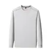 Sudadera de cuello redondo de moda de alta gama para hombre de Otoño y Primavera, Camiseta de manga larga versátil de lujo ligero, Prenda interior