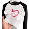 Blusa Térmica de Fleece para Meninas Outono Inverno 2026 Nova Blusa Escovada Infantil Roupa Íntima Camiseta Raglan de Manga Longa Outono Inverno