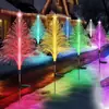 Lámpara de gelatina solar para exteriores, lámpara de paisaje impermeable, lámpara para césped de jardín, lámpara de fibra óptica de color cambiante, lámpara de gelatina solar