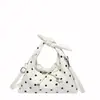 Bolso de Mujer de Lunares, Bolso de Hombro de Gran Capacidad, Bolso de Mano Personalizado para Otoño e Invierno con Lazo, Bolso de Axila, Bolso de Lunares, Lote Pequeño