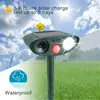 Repelente de Ratos Solar para Exterior, Repelente Ultrassônico de Pássaros, Repelente de Animais e Cobras, Repelente de Cães e Gatos, Dissuasor de Animais