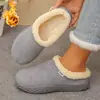 Sapatos Birkenstock Europeus e Americanos Transfronteiriços One-step Slip-on Peludos Outono/Inverno 2026 Aconchegantes Roupa Exterior Feminina Aumenta Altura Novo Estilo Plus Atacado Tamanho Grande
