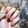 Unhas Manicure Europeias e Americanas Usáveis na Cabeça, Coleção Multicolorida de Unhas Postiças, Adesivos de Unha Quadrados de Cor Pura Prontos