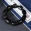 Cuentas Talladas de Sándalo Negro y Sándalo Morado para Pulseras, Joyería con Decoración de Moneda de Cobre y Pixiu, Venta al por Mayor desde el Fabricante