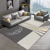 Alfombra de Sala de Estar de Terciopelo de Cristal Estilo Ins Alfombra de Dormitorio para Sofá Mesa de Café Suelo Antideslizante Resistente a la Suciedad Resistente al Desgaste Fácil de Limpiar