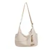 2026 Nueva Bolsa de Bolas de Masa de Tela de Nylon de Gran Capacidad para Mujeres, Bolso Cruzado de Hombro Versátil de Estilo Deportivo Casual de Nicho
