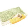 Manta para mascotas, estilo coreano y japonés, color liso, manta cálida para gatos, franela engrosada, cama para perros, tapete para dormir para perros, accesorios para mascotas