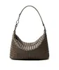 Bolso bandolera de piel de vaca, nuevo estilo navideño, bolso tejido de cuero genuino para mujer, bolso de hombro y axila de alta gama de gran capacidad