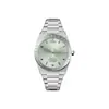 Reloj Vivian Rose Powder Reloj Rosa Oscuro Occidental Reloj de Cuarzo Saturno Banda de Acero Reloj para Mujer Pequeño Azul V Pequeño Reloj Dorado