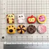 Juguete de Comida de Dibujos Animados Galleta Garra de Gato Panda Accesorios de Resina DIY Pegamento de Crema Funda para Teléfono Móvil Pasador Decoración de Titular