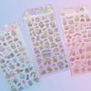 Versión coreana de pegatinas de cristal láser pegatinas de recompensa de dulces tridimensionales de animales lindos para niños pasta de decoración para cuentas de mano de niña