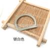2.5*2.5CM grueso de doble cara plano semicírculo con hebilla de anillo D para oreja colgante decorativo herraje hebilla decorativa
