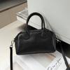 Bolso Boston de Piel de Vaca de Primera Capa Natural, Nuevo Bolso Transfronterizo para Mujer, Bolso de Mano Versátil de Moda, Bolso de Hombro, Bolso Cruzado de Piel Suave