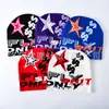 Gorro de punto de moda europeo y americano, versátil, cálido, suéter, gorro para el frío para hombre y mujer, jacquard de letras, gorro de otoño e invierno, nuevo para exteriores