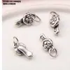 Accesorios de Plata de Ley 99 Pies Codo de Plata Ping An Nube Feliz de Espalda Accesorios Retro 3D Plata Dura DIY Hecho a Mano Material de Cuentas