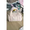 Bolso bandolera en stock, mini bolsa de gimnasio acolchada y esponjosa, bolsa de equipaje pequeña con correa de hombro desmontable, bolso bandolera