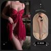 Lencería Sexy, Traje de Tentación de Deseo Puro Sexy de Malla Transparente, Pijamas, No es Necesario Quitarse el Uniforme, Ropa de Cama Apasionada con Entrepierna Abierta