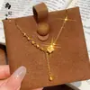 Retenção de Cor Alta Dourado Areia Gelo Triturado Ovelhinha Colar Moda Feminina Luxo Leve Ano do Carneiro Versátil Corrente Clavícula Atacado