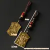 Colgante de Dios de la Riqueza de Cinco Vías Zhao Gongming Colgante Atractor de Riqueza Llavero de Coche de Latón Venta al por Mayor