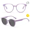 Gafas de Silicona Inteligentes para Niños que Cambian de Color con la Luz Sensible, Doble Propósito para Niños y Niñas, Gafas Protectoras de Alta Definición Anti-Luz Azul