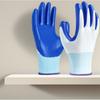 Guantes de Protección Laboral, Hilo de Algodón, Tela de Hilo de Nailon Engrosado, Antideslizantes, Resistentes al Desgaste, No se Pudren, Guantes Blancos para Hombres y Mujeres, Envío Gratis