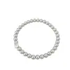 Pulsera de Perlas de Swarovski de Moda Coreana y Japonesa 5mm Hilo Elástico Hecho a Mano Pulsera de Nicho de Lujo Ligero