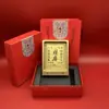 Fique Rico Instantaneamente Moldura de Foto Dourada Ouro Puro 999 Ornamento Conjunto Caixa de Presente Acúmulo Diário de Riqueza Deus da Fortuna Presente para Mesa de Escritório