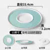 Plato Redondo Xiangyuanmei para Restaurante Comercial Plato Creativo para Pato Asado Plato para Comida Estofada Plato tipo Porcelana Plato de Cena Vajilla de Melamina