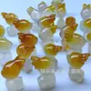 Colgante de paz de calcedonia color hielo, amuleto de paz de calcedonia "Yikou Tang", candado de nube auspiciosa en forma de calabaza, colgante de jade de zorro