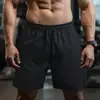 Shorts de Malha de Secagem Rápida Masculino Treinamento Fitness Shorts de Basquete Americano Corrida Comprimento Médio Soltos Shorts Esportivos Estilo Verão Masculino