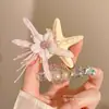 Pinzas florales para el pelo estilo coreano para mujer, pinzas laterales elegantes y exquisitas, pasadores de lazo lindos, pasadores de colores al por mayor
