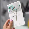 Día de San Valentín Tanabata Tarjeta de Felicitación con Flores Reales Floristería Pastelería Enviar Tarjetas a Personas Actividades de Empresa Enviar al Personal Tarjetas de Felicitación de Moda