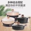 Olla Yuanyang Olla Caliente Hogar Piedra Maifan Antiadherente Olla para Sopa Olla Shabu Olla Integrada para Cocinar Olla Especial para Guiso para Estufa de Gas Cocina de Inducción