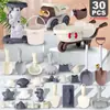 Brinquedos de praia infantil: Roda-Gigante, Ampulheta, Veículo de Transporte de Areia, Carro, Pá de Moldar Areia, Conjunto de Escavação de Areia e Brincadeiras com Água, Ferramentas de Exterior