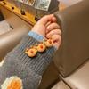 Otoño e invierno nuevo alce navideño muñeco de nieve pico de pato clip piruleta horquilla rota lindo clip lateral horquilla de mujer dibujos animados