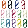 Hebilla de Puerta Colorida de Doble Apertura en Forma de S Hebilla de Resorte Llavero de Aleación de Zinc Joyería Accesorios DIY Anillo de Conexión Colgante Al por Mayor