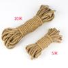 Cuerda de cáñamo sintético trenzada con cuerda de algodón, control del sabor, cama de entrenamiento, cuerda de tortura SM para el clímax, herramientas de arte para niños, accesorios, 5 metros