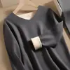 Conjunto de ropa interior térmica para hombre, parte superior e inferior sin costuras, capa base de forro polar otoño/invierno, ropa interior térmica para hombre