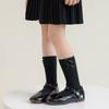 Calcetines para Niñas Primavera y Otoño Calcetines de Caña Media Color Sólido Estilo Ballet Estilo Coreano Estilo Extranjero Lazo Princesa Niñas Bebé Calcetines Apilados