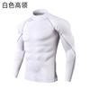 Fábrica de origem Struggle roupas de ginástica outono e inverno masculinas calças justas esportivas de manga comprida masculinas gola alta elástica roupas de secagem rápida