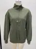 Otoño/Invierno 2026 En Stock Europeo y Americano Amazon Transfronterizo Color Sólido Bolsillo Manga Larga Botón Moda Streetwear Sudadera para Mujer