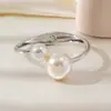 Joyería de comercio exterior popular pulsera de perlas para mujer al por mayor personalidad europea y americana apertura simple chapado en oro joyería de venta caliente