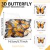 PY9005 Adesivos de Parede Borboleta Flor 3D Estilo Pintura a Óleo Aquarela Criativa para Quarto Decoração de Casa Adesivos de Parede em PVC