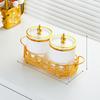 Frasco de plástico sellado para almacenamiento de granos, cocina, alimentos, transparente, apto para aperitivos, productos secos, té.