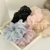 Novo Estilo de Elástico de Cabelo Estilo Preguiçoso, Versão Coreana, Scrunchie Elegante e Gracioso de Chiffon com Pérolas, Acessório de Cabelo de Alta Qualidade