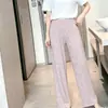 Nuevos pantalones de pijama de casa a rayas para mujer, pantalones cálidos de otoño forrados de forro polar para caminar al aire libre, pantalones largos casuales de terciopelo alemán para casa, pijamas