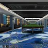 Alfombra de Nylon Ignífuga para Salón de Billar, Engrosada y Resistente al Desgaste, Adecuada para Hoteles, Clubes, KTV, Uso Comercial, Alfombra Impresa de Enclavamiento de Superficie Completa