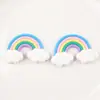 Funda para Teléfono Móvil Pegamento Crema Adornos Arcoíris DIY Arcoíris Microsoft Paisaje de Cerámica Accesorios Material DIY para Slime